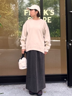 「FREAK'S STORE（フリークスストア）のアイテム（スカート）」を使った、FREAK'S STORE HEAD OFFICE WOMENさん（レディース・160cm）の秋コーディネート