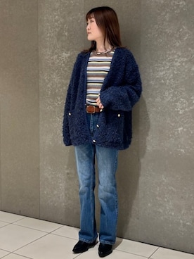「FREAK'S STORE（フリークスストア）のアイテム（ベルト）」を使った、FREAK'S STORE HEAD OFFICE WOMENさん（レディース・158cm）の秋コーディネート
