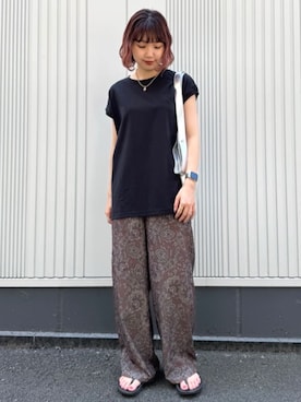 「FREAK'S STORE（フリークスストア）のアイテム」を使った、FREAK'S STORE HEAD OFFICE WOMENさん（レディース・156cm）の夏コーディネート