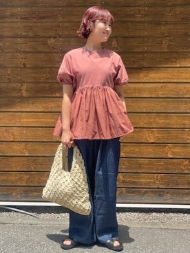「FREAK'S STORE（フリークスストア）のアイテム」を使った、FREAK'S STORE HEAD OFFICE WOMENさん（レディース・166cm）の夏コーディネート