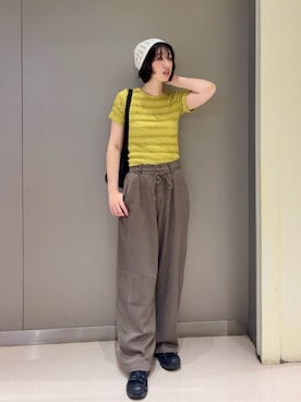 「FREAK'S STORE（フリークスストア）のアイテム（バッグ）」を使った、FREAK'S STORE HEAD OFFICE WOMENさん（レディース・170cm）の春コーディネート
