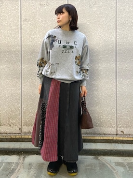 「Freada（フリーダ）のアイテム」を使った、FREAK'S STORE HEAD OFFICE WOMENさん（レディース・156cm）の秋コーディネート