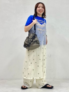 「FREAK'S STORE（フリークスストア）のアイテム」を使った、FREAK'S STORE HEAD OFFICE WOMENさん（レディース・154cm）の夏コーディネート