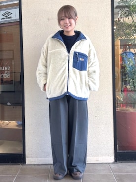 「FREAK'S STORE（フリークスストア）のアイテム（ブルゾン）」を使った、FREAK'S STORE HEAD OFFICE WOMENさん（レディース・153cm）の秋コーディネート