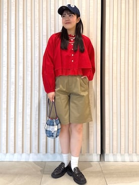 「FREAK'S STORE（フリークスストア）のアイテム（パンツ）」を使った、FREAK'S STORE HEAD OFFICE WOMENさん（レディース・167cm）の春コーディネート