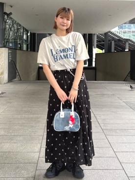 「アイテム（PC・スマホグッズ/家電）」を使った、FREAK'S STORE HEAD OFFICE WOMENさん（レディース・165cm）の夏コーディネート