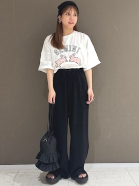 「PUBLUX（パブリュクス）のアイテム」を使った、FREAK'S STORE HEAD OFFICE WOMENさん（レディース・152cm）の夏コーディネート