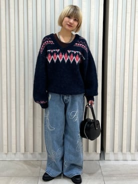 「Freada（フリーダ）のアイテム」を使った、FREAK'S STORE HEAD OFFICE WOMENさん（レディース・155cm）の冬コーディネート