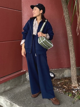 「FREAK'S STORE（フリークスストア）のアイテム（その他パンツ）」を使った、FREAK'S STORE HEAD OFFICE WOMENさん（レディース・147cm）の秋コーディネート