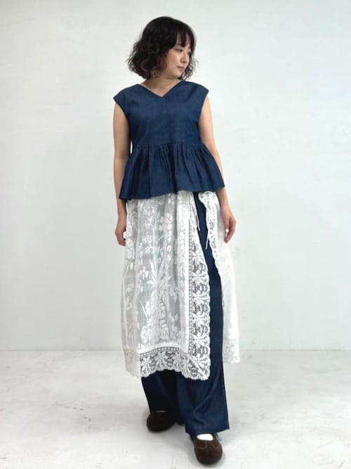 freada freaksstore レース　キャミドレス&スカート Freada/フリーダ 2WAY レース キャミドレス & レース レイヤード