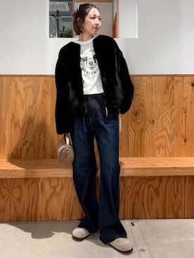 「FREAK'S STORE（フリークスストア）のTATRAS × FREAK'S STORE/タトラス EXCLUSIVE ILVA/別注イルヴァ/LCKA0455033938（その他アウター、ブラック系）」を使った、FREAK'S STORE HEAD OFFICE WOMENさん（レディース・154cm）の秋コーディネート