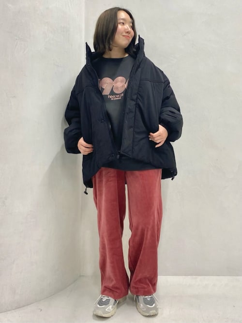 【超美品】FREAK’S STORE モンスターパーカーダウン　Lサイズ　黒 FREAK'S STORE（フリークスストア） ダウンコート ダウンジャケット