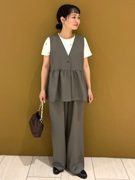 「アイテム（ベスト）」を使った、FREAK'S STORE HEAD OFFICE WOMENさん（レディース・150cm）の夏コーディネート
