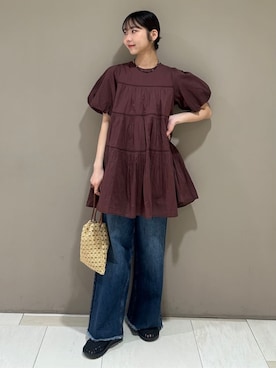 「FREAK'S STORE（フリークスストア）のアイテム（ワンピース）」を使った、FREAK'S STORE HEAD OFFICE WOMENさん（レディース・164cm）の春コーディネート