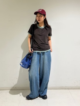 「FREAK'S STORE（フリークスストア）のアイテム（バッグ）」を使った、FREAK'S STORE HEAD OFFICE WOMENさん（レディース・158cm）の春コーディネート