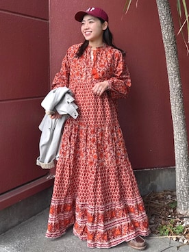 「Freada（フリーダ）のアイテム（ワンピース/ドレス）」を使った、FREAK'S STORE HEAD OFFICE WOMENさん（レディース・147cm）の春コーディネート