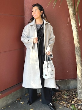 「アイテム（バレエシューズ）」を使った、FREAK'S STORE HEAD OFFICE WOMENさん（レディース・162cm）の秋コーディネート