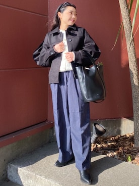 「FREAK'S STORE（フリークスストア）のアイテム（ジャケット/アウター）」を使った、FREAK'S STORE HEAD OFFICE WOMENさん（レディース・147cm）の冬コーディネート