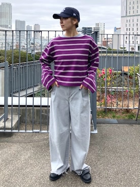 「FREAK'S STORE（フリークスストア）のアイテム（帽子）」を使った、FREAK'S STORE HEAD OFFICE WOMENさん（レディース・160cm）の春コーディネート