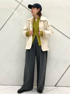 「FREAK'S STORE（フリークスストア）のアイテム（ブルゾン）」を使った、FREAK'S STORE HEAD OFFICE WOMENさん（レディース・159cm）の秋コーディネート