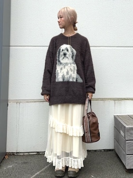 「FREAK'S STORE（フリークスストア）のアイテム（スカート）」を使った、FREAK'S STORE HEAD OFFICE WOMENさん（レディース・153cm）の秋コーディネート