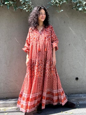 「Freada（フリーダ）のアイテム（ワンピース/ドレス）」を使った、FREAK'S STORE HEAD OFFICE WOMENさん（レディース・160cm）の春コーディネート