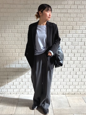 「FREAK'S STORE（フリークスストア）のアイテム（セットアップ）」を使った、FREAK'S STORE HEAD OFFICE WOMENさん（レディース・160cm）の春コーディネート