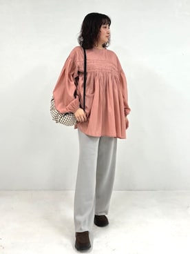 「FREAK'S STORE（フリークスストア）のアイテム（バッグ）」を使った、FREAK'S STORE HEAD OFFICE WOMENさん（レディース・161cm）の春コーディネート