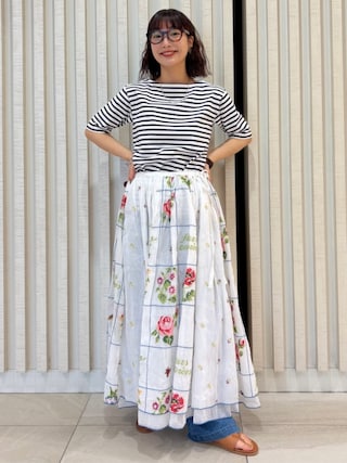 【新品未使用タグ付き】freada インドクロスステッチ　ギャザースカート 1749023515_320.jpg