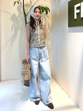 「FREAK'S STORE（フリークスストア）のアイテム（バッグ）」を使った、FREAK'S STORE HEAD OFFICE WOMENさん（レディース・160cm）の春コーディネート