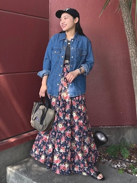 「FREAK'S STORE（フリークスストア）のアイテム（シャツ/ブラウス）」を使った、FREAK'S STORE HEAD OFFICE WOMENさん（レディース・147cm）の夏コーディネート