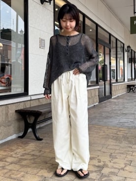 「FREAK'S STORE（フリークスストア）のアイテム（ネックレス）」を使った、FREAK'S STORE HEAD OFFICE WOMENさん（レディース・156cm）の夏コーディネート