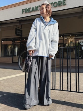 「KiU（キウ）のアイテム」を使った、FREAK'S STORE HEAD OFFICE WOMENさん（レディース・160cm）の秋コーディネート