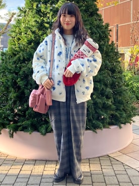 「アイテム（ママ＆ベビー）」を使った、FREAK'S STORE HEAD OFFICE WOMENさん（レディース・155cm）の冬コーディネート
