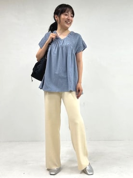 「FREAK'S STORE（フリークスストア）のアイテム」を使った、FREAK'S STORE HEAD OFFICE WOMENさん（レディース・161cm）の夏コーディネート