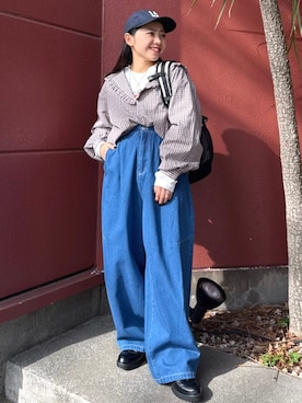 「Cooperstown Ball Cap（クーパーズタウンボールキャップ）のアイテム」を使った、FREAK'S STORE HEAD OFFICE WOMENさん（レディース・147cm）の春コーディネート