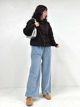 「FREAK'S STORE（フリークスストア）のアイテム（その他パンツ）」を使った、FREAK'S STORE HEAD OFFICE WOMENさん（レディース・161cm）の秋コーディネート