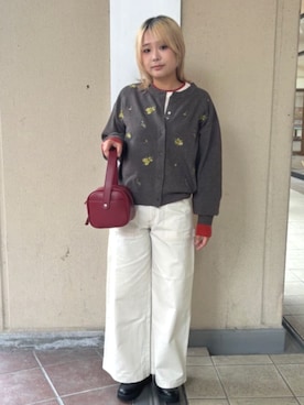 「アイテム（ローファー、グレー系）」を使った、FREAK'S STORE HEAD OFFICE WOMENさん（レディース・153cm）の秋コーディネート