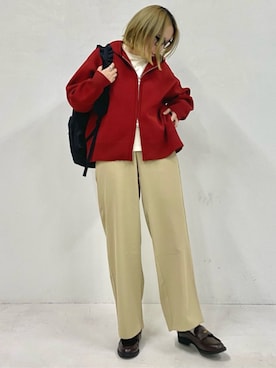 「FREAK'S STORE（フリークスストア）のアイテム（バックパック/リュック）」を使った、FREAK'S STORE HEAD OFFICE WOMENさん（レディース・154cm）の秋コーディネート