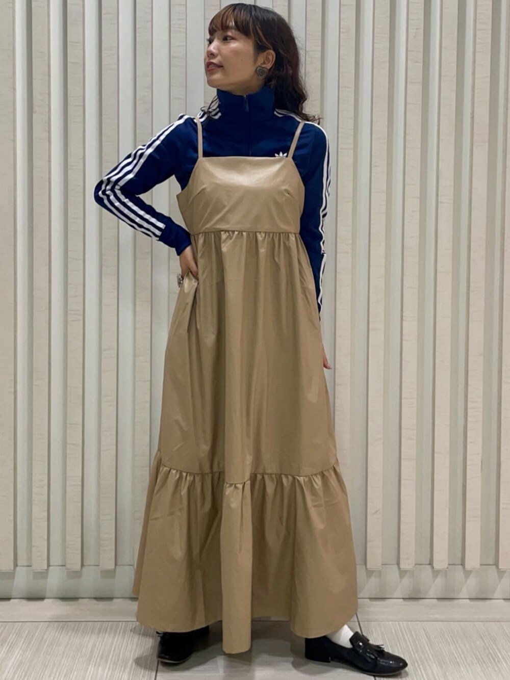 【ビッグサイズ‼️】adidasファイヤーバー ドトラックジャケット 青 古着 adidas ブルゾン ジャンバー ファイヤーバード バッジ トラック