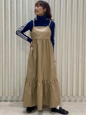 「フェイクレザー」｜「アイテム（その他アウター）」を使った、FREAK'S STORE HEAD OFFICE WOMENさん（レディース・154cm）の秋コーディネート