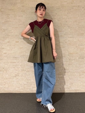 「アイテム（チュニック）」を使った、FREAK'S STORE HEAD OFFICE WOMENさん（レディース・160cm）の秋コーディネート