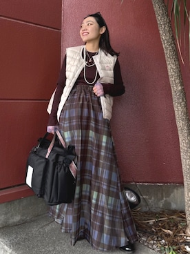 「アイテム（ママ＆ベビー）」を使った、FREAK'S STORE HEAD OFFICE WOMENさん（レディース・147cm）の秋コーディネート