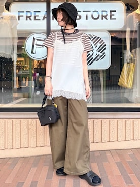 FREAK'S STORE HEAD OFFICE WOMENさん(レディース・160cm)の夏コーディネート