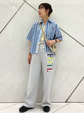 「FREAK'S STORE（フリークスストア）のアイテム（パンツ）」を使った、FREAK'S STORE HEAD OFFICE WOMENさん（レディース・159cm）の春コーディネート