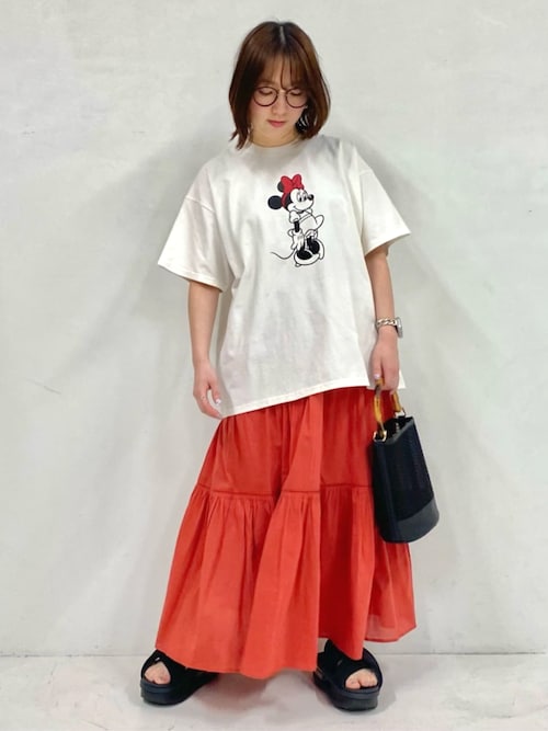 【Minnie様ご専用】スカラーカットソー 限定展開 別注/Minnie Mouse/ミニーマウス/半袖 Tシャツ（Tシャツ