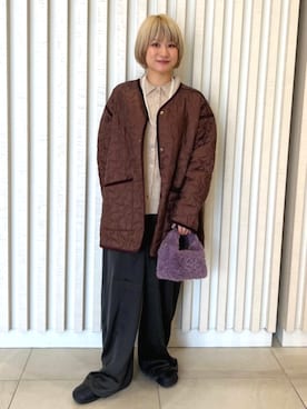 「アイテム（ミリタリージャケット）」を使った、FREAK'S STORE HEAD OFFICE WOMENさん（レディース・155cm）の秋コーディネート
