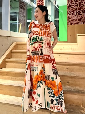 「Freada（フリーダ）のアイテム（トップス）」を使った、FREAK'S STORE HEAD OFFICE WOMENさん（レディース・147cm）の夏コーディネート