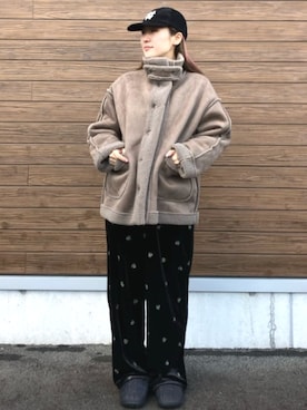 「SUBU（スブ）のアイテム」を使った、FREAK'S STORE HEAD OFFICE WOMENさん（レディース・161cm）の冬コーディネート