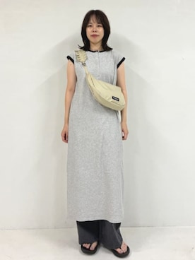 「FREAK'S STORE（フリークスストア）のアイテム（ワンピース）」を使った、FREAK'S STORE HEAD OFFICE WOMENさん（レディース・168cm）の夏コーディネート